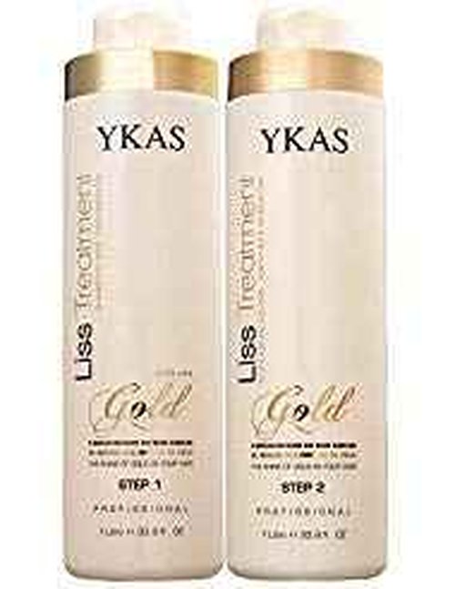Y-kas Gold Cirugia Plastica Capilar/Plastic Surgery/Brazilian Keratin Blowout Blow Dry Hair Shampoo (1000ml) + Treatment (1000ml) Effective Volume Reducer