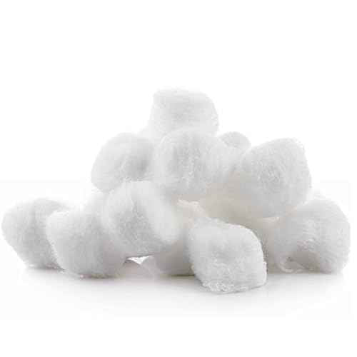 Vakly Cotton Balls [Pack of 2000] Medium 1 Inch Non-Sterile Absorbent 100% Cotton Prepping Balls for Make-Up, Nail Polish Removal, Applying Oil Lotion or Powder, Crafts