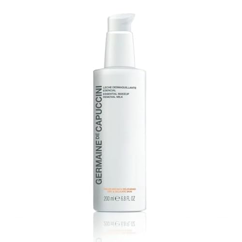 Germaine de Capuccini - Options | Essential makeup Removal Milk - Sensitive and Normal Skin - Removes impurities and makeup traces, prevents dryness and showers the skin with hydration - 6.8 FL OZ
