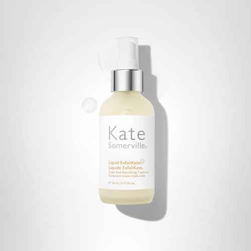 Kate Somerville Liquid ExfoliKate – Triple Acid Resurfacing Treatment, Clinically Formulated AHA Overnight Facial Exfoliator, Smooths Skin and Minimizes Pores, 4 Fl Oz