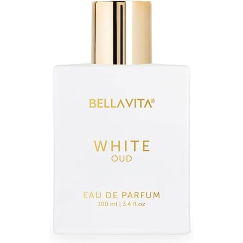 BellaVita Luxury White OUD Unisex Perfume 100Ml | Premium Arabic Men and Women Perfumes | Notes of Artemisia, Musk, Oud Vetiver and Freesias | Exquisite Unisex Arabian Perfume for Women & Men