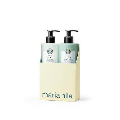 Maria Nila True Soft, Shampoo & Conditioner Set (2 x 16.9 Fl Oz), For Dry Hair, Argan Oil Remoisturises & Reduces Frizz, 100% Vegan & Sulfate/Paraben free