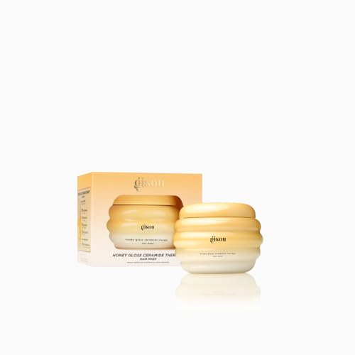 Gisou Honey Gloss Ceramide Therapy Hair Mask Mini ? Deep Repair & Hydration with Mirsalehi Honey, Ceramides & Hyaluronic Acid, 2.5 fl oz