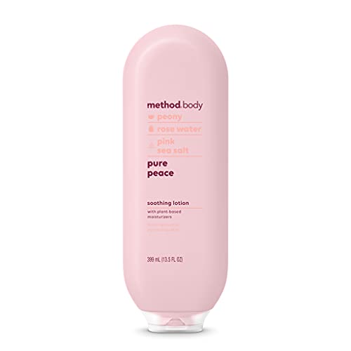 Method Daily Lotion, Pure Peace, Plant-Based Moisturizer for 24 Hours of Hydration, 13.5 Fl Oz (Pack of 1)