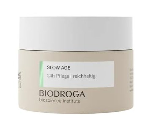 Biodroga Bioscience Institute Slow Age 24h Care Rich 50 ml - Anti-Ageing Moisture, Reduces Lines & Wrinkles, Gives Energy - With Black Forest Complex for Vital Skin
