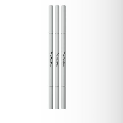 The Men Pen - Waterproof Eyebrow Pen | Beard Filler for Men | 1 Ounces - 3 Pack | Microblading Eyebrow Pen | Hair Filler | Anti-Smudge | Mustache, Beard & Eyebrow Filler | Black