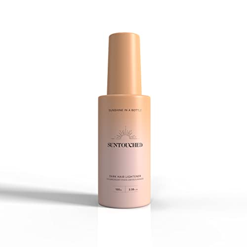 Suntouched Sun Hair Lightener for Dark Hair - Citrus & Chamomile Lightening Spray for Brunette Highlights - Vegan, Cruelty Free, Paraben Free, Ammonia Free, Bleach Free, 3.38 FL Oz Spray