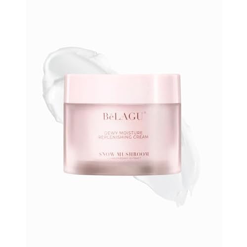 Dewy Moisture Replenishing CreamBelagu Naturals Dewy Moisture Replenishing Cream with Snow Mushroom & Niacinamide | Hydrating Face Moisturizer for Plump Skin, Fine Lines & Lasting Glow