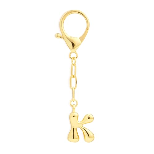 Bag Charms Initial Keychains - Personalized Birthday Gifts, 14K Gold Plated Bags Accessories, Purse Charms for Women