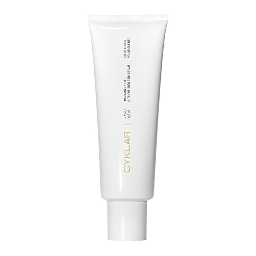 CYKLAR Nutrient Rich Body Cream. Fragrance-Free Nourishing Moisturizer with Niacinamide and Banana Flower Extract. Deep Hydration, Thick Body Lotion, Dry Skin Cream for Women and Men, 8 Fl Oz