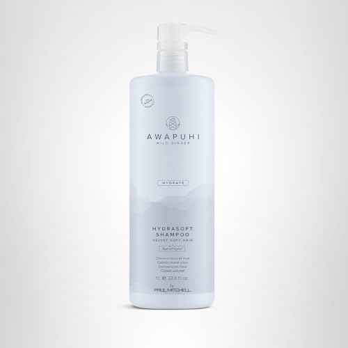 Awapuhi Wild Ginger by Paul Mitchell HydraSoft Shampoo, For Velvety Soft Hair, Ideal For All Hair Types, Especially Dry + Frizzy Hair, 33.8 fl. oz