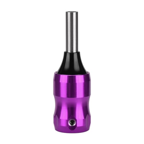 ATOMUS Tattoo Grip Handle, 24mm Short Aluminum Grip for Standard Needles 2mm Screw Lock Non-Slip Tattoo Machine Handle Lightweight Tattoo Equipment for Artists