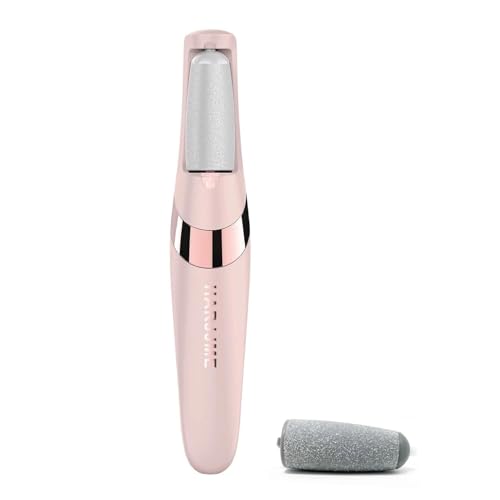 Electric Foot Callus Remover, Pedicure Grinder, Sander & Filer Tools for Effective Feet Scrubber (Removedor De Callos En Los Pies) (Pink-Grey)