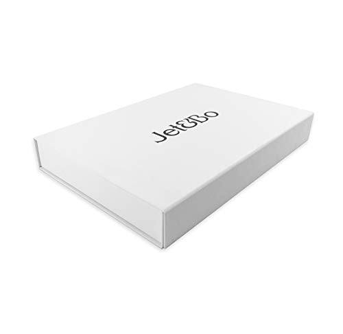 Jet&Bo 100% Pure Cashmere Eye Mask Black & Gray in Gift Box