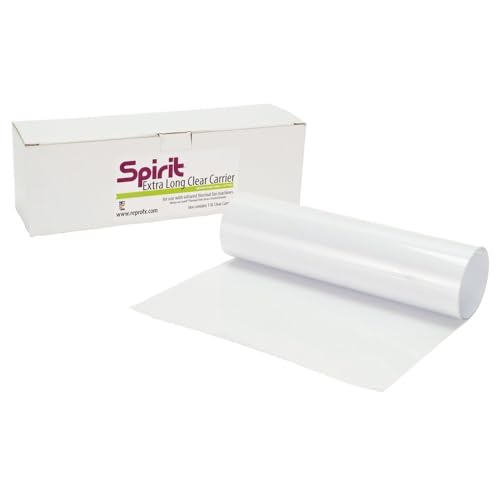 Spirit¢ç Tattoo XL Clear Carrier, 8 5/8 Inch x 28 Inch Long - Sized to use with Spirit¢ç Classic Thermal Roll Tattoo Stencil, Certified Vegan, Proudly Made in the USA