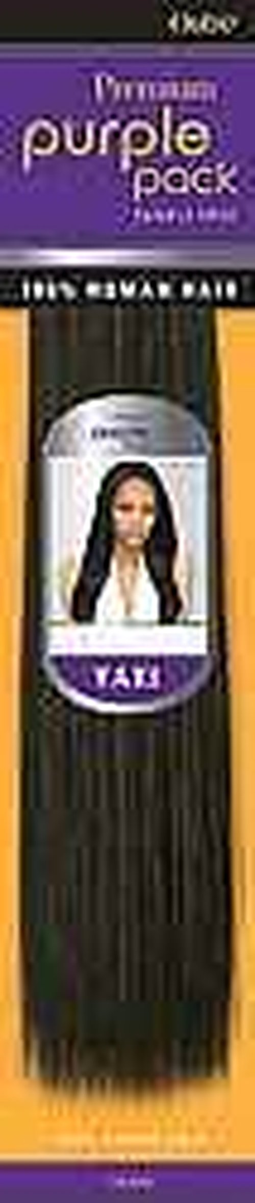 Outre Premium 100% Human Hair Weave PURPLE PACK YAKI 16" (1B)