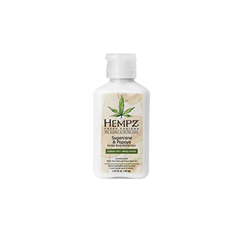 Hempz Herbal Body Moisturizer for Women with 100% Pure Hemp Seed Oil, Sugarcane & Papaya, 2.25 fl. oz. - Moisturizing Lotion with Shea Butter, Vitamins A, B & C, for Dry Skin - Premium Women¡¯s Lotion