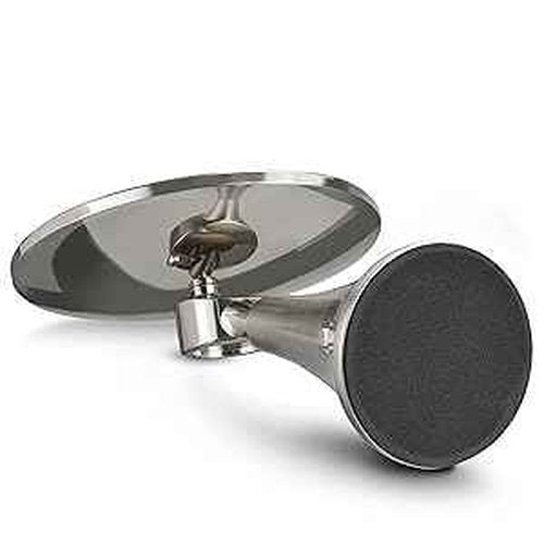 9inch Lighted Round Makeup Vanity Mirror, 5X/10X Dual Magnification with Ultra Bright LED Lights Beauty Mirror, Rechargeable, Cordless, Touch Control Adjustable Brightness, Brushed Stainless Steel