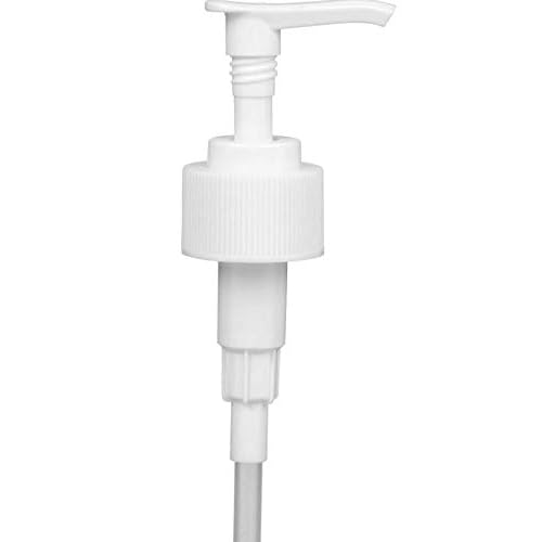 White Soap and Lotion Pump, Fits Most 32oz Castile Soap Bottles, 28/410 Neck, 5cc Dispensed Per Pump (2 Pack)