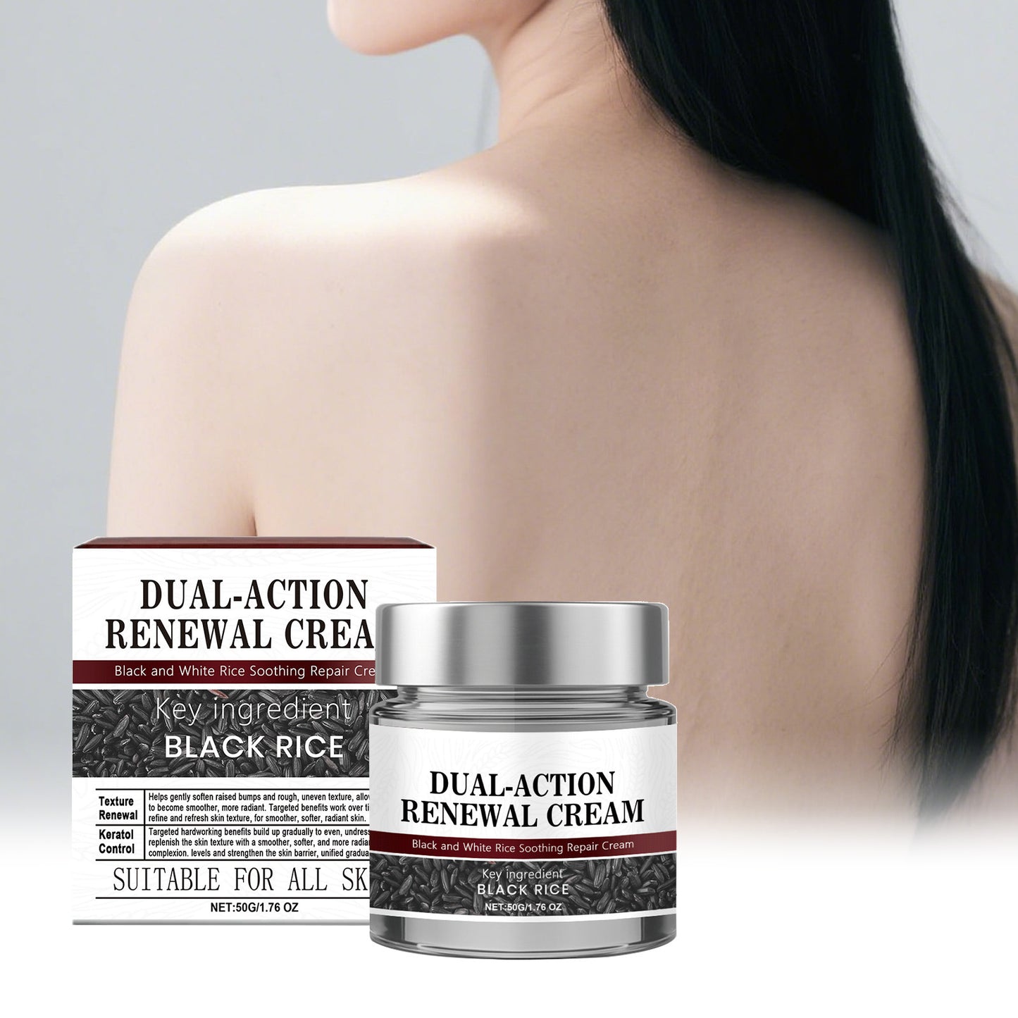 Black Rice Repair and Soothing Face Cream - 50g Natural Skin Care
