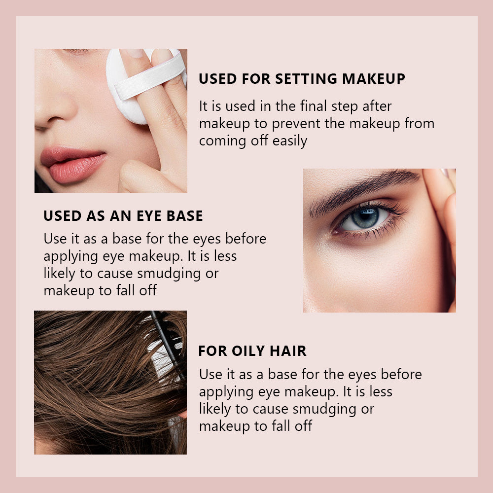 Long-Lasting Matte Concealer Setting Powder with Highlighter - Waterproof Oil Control Face Powder, 8g