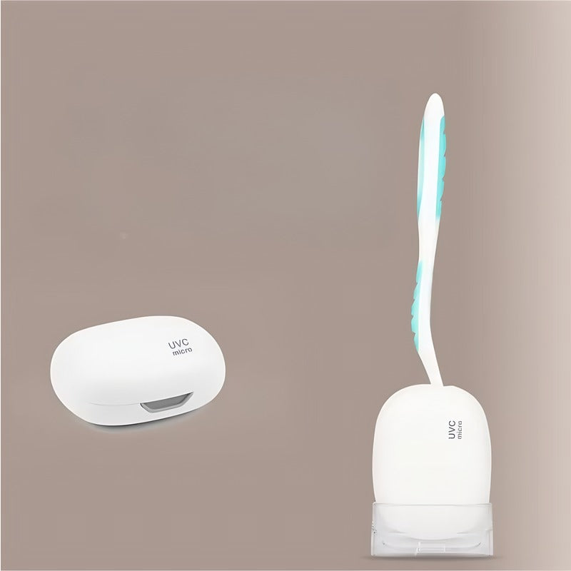 Toothbrush Sterilizer Box - UV Sanitizer for Oral Care, White