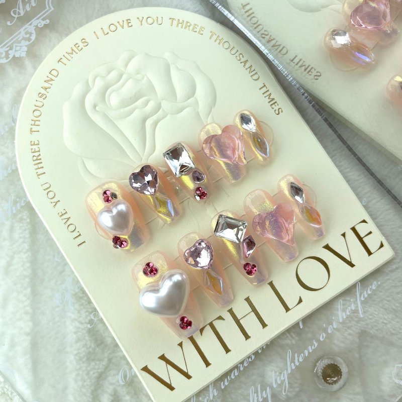 Removable Nail Stickers with Glue - Multiple Sizes