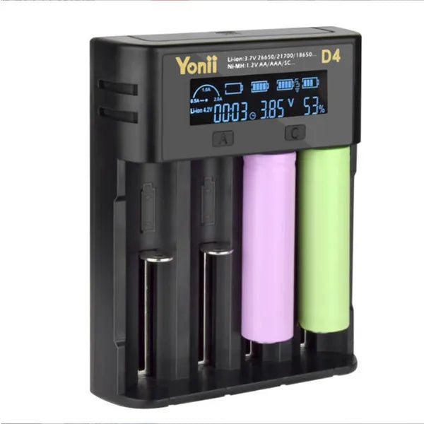 USB LCD Smart Battery Charger for AA AAA NiMH Li-ion Batteries