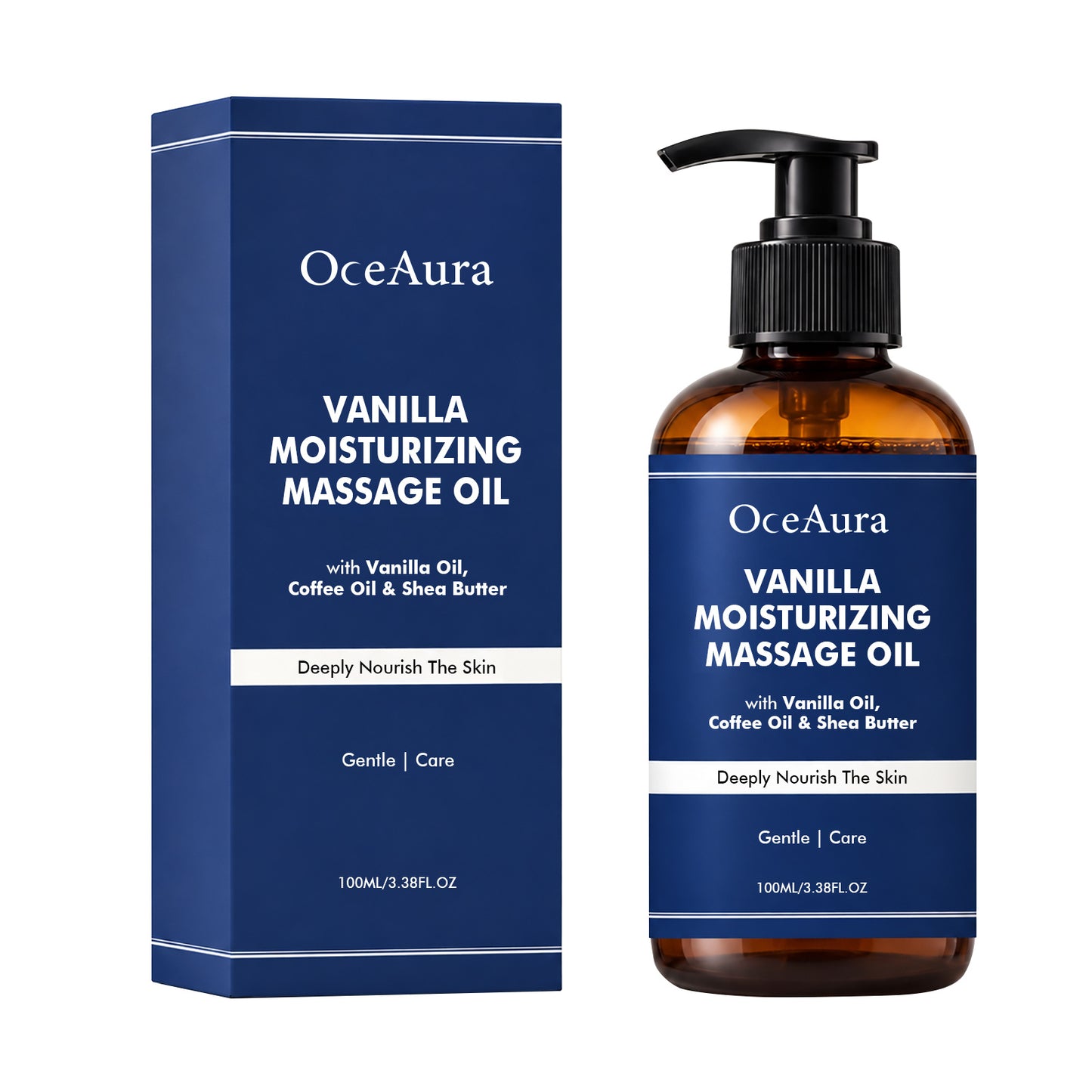 Vanilla Moisturizing Massage Oil 100ml - Relaxing Skin Care & Body Oil