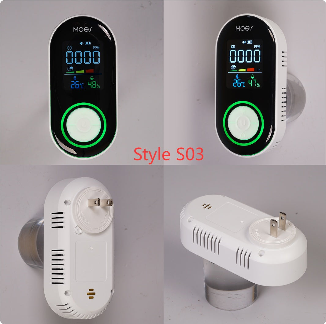 Carbon Monoxide Air Quality Detector with Alarm - Multiple Standards
