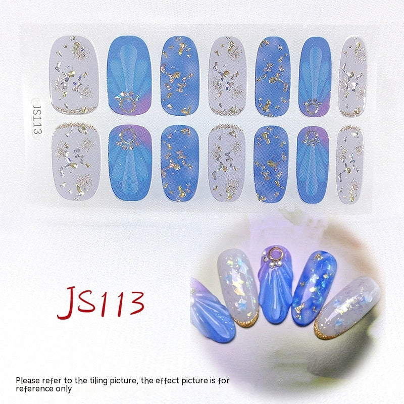 3D Crystal Nail Art Sticker Set - Crystal Glass Nail Film for Manicure