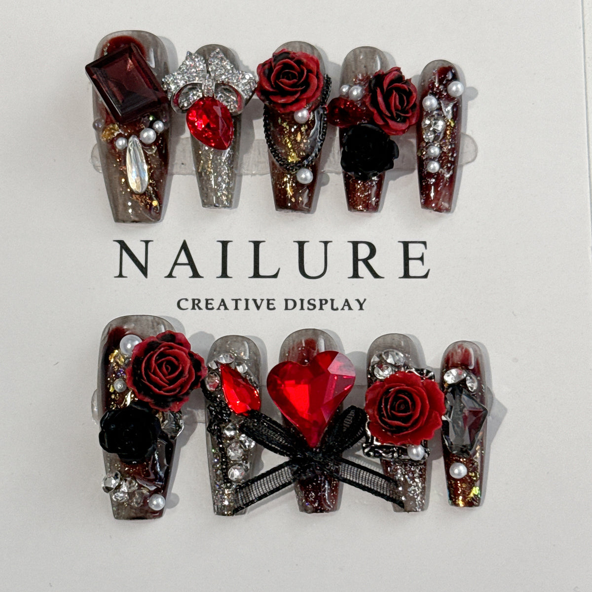 Luxury Bow & Butterfly Nail Art Stickers Set for Ladies - All Colors & Sizes