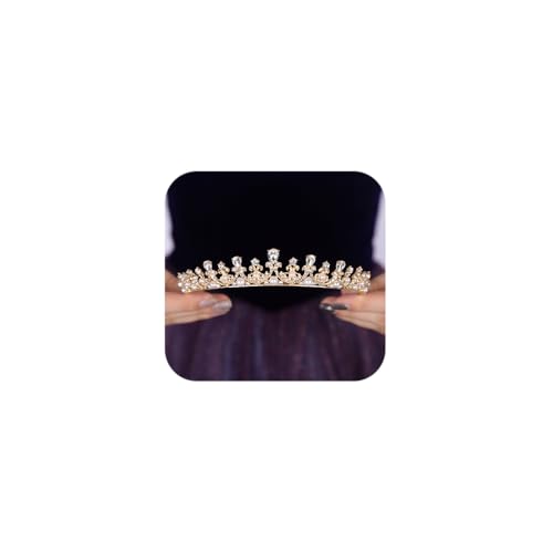 Teyglen Silver Crystal Wedding Tiara Baroque Queen Crown Headband Elegant Princess Rhinestone Tiara Bridal Hair Accessories for Women Brithday Party Prom Pageant
