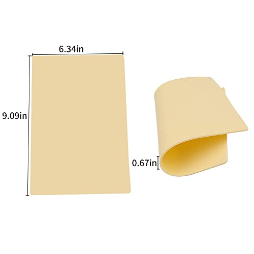 Fake Tattoo Skin - 10Pcs Blank Practice Skin (6X8X0.4Inches), Double-sided Use of Silicone Practice Skin,Practice Facial Skin for Tattoo, Practice Skin Kit for Beginners and Tattoo Artists