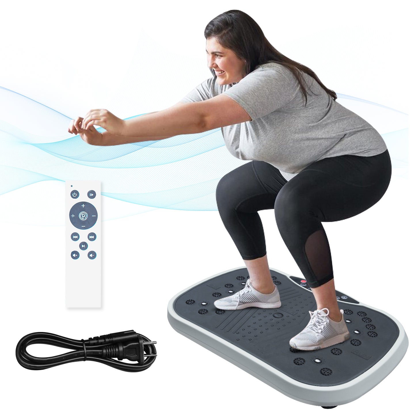 Vibration Plate Exercise Machine - Whole Body Fitness Trainer