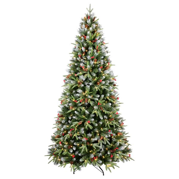 7ft Green LED Christmas Tree with PVC Branch Tips