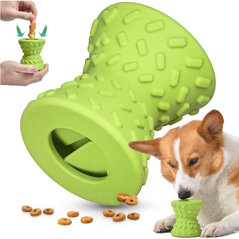 Natural Rubber Dog Chew Toys for Aggressive Chewers - Medium & Large Dogs, Teeth Cleaning, Durable & Safe