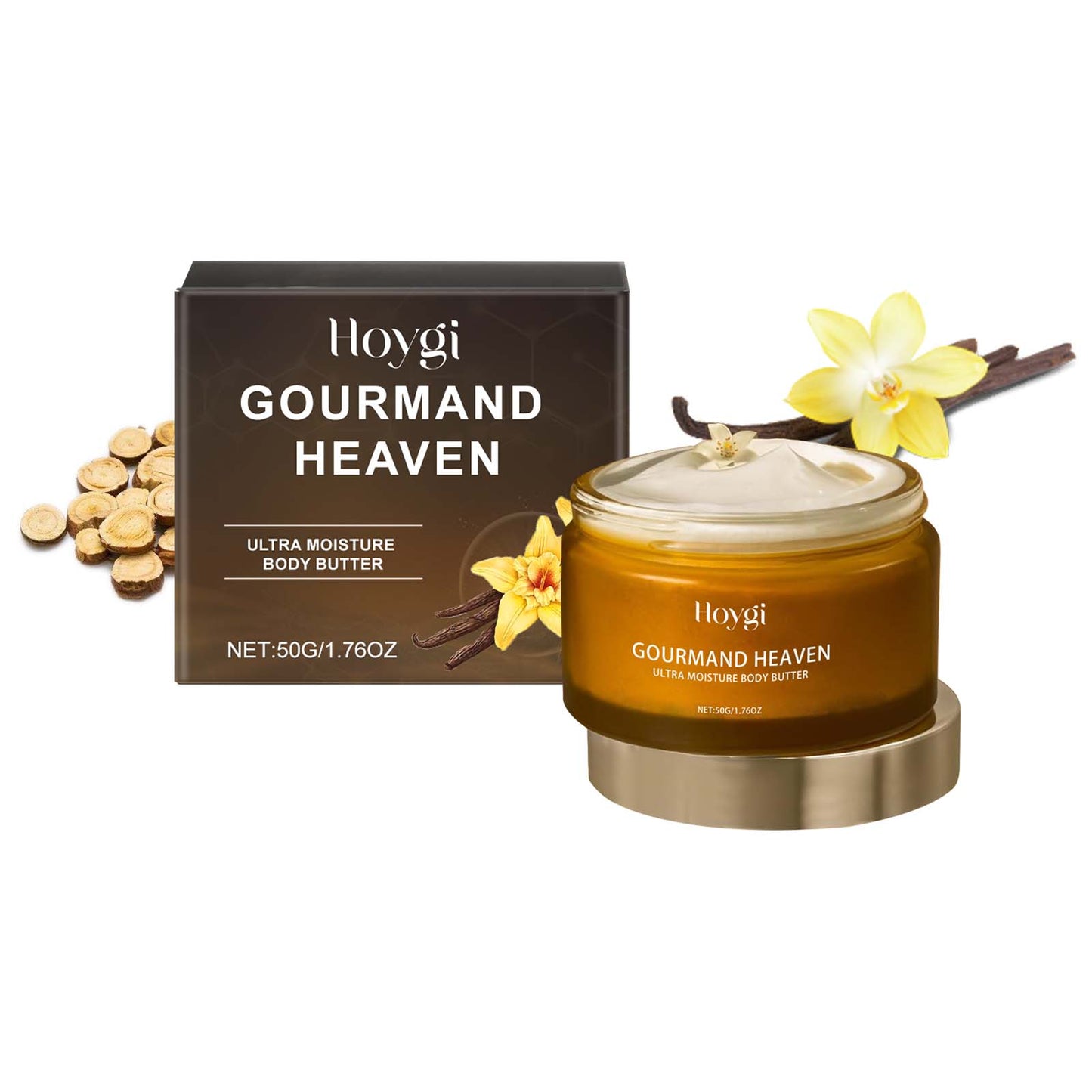 Vanilla Body Moisturizer - Deeply Hydrating & Nourishing Skin Cream - 50g