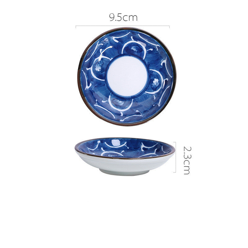 Japanese Ceramic Snack Dish - Hand-Painted & Microwave Safe