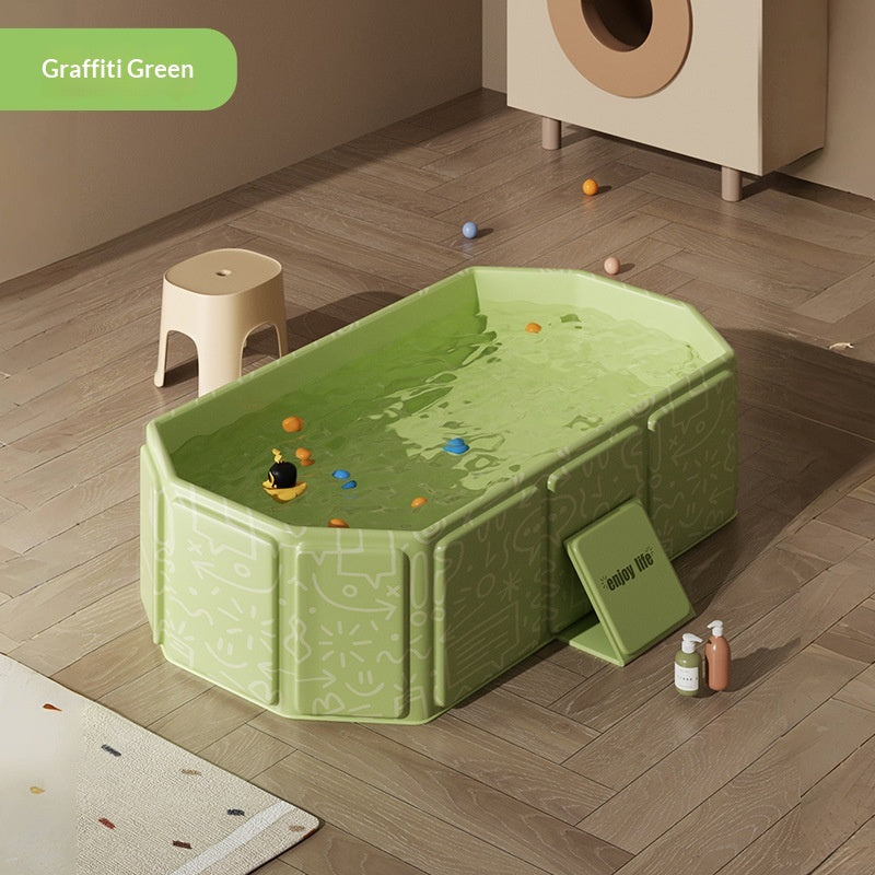 Foldable Baby Bathtub & Seat - Indoor Recliner for Infants & Toddlers