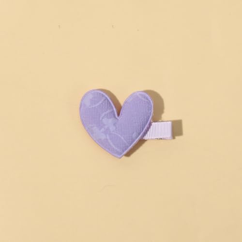 5pc Cute Valentine's Heart Hair Clips Glitter Heart Shaped Hair Barrettes Snap Hairpins for Little Baby, Teen, Toddler Girls, Kids Small Love-Themed Hair Accessories Gift (A)