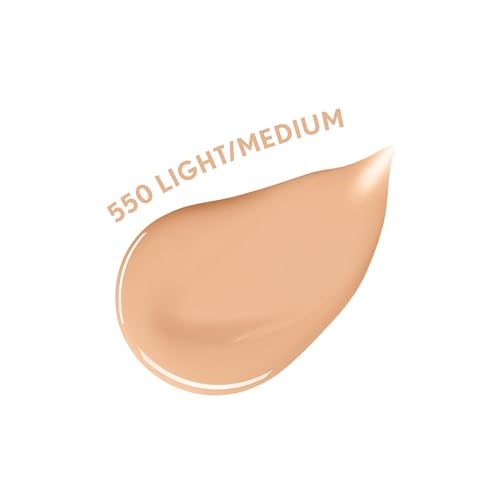 COVERGIRL Clean Fresh Nourishing Skin Tint, 550 Light/Medium, Liquid Foundation, Dewy Finish, Infused with Coconut & Aloe, Vegan Formula