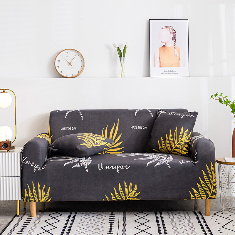 All-Size Polyester Fabric Leather Sofa Cover for Living Room - Simple Style