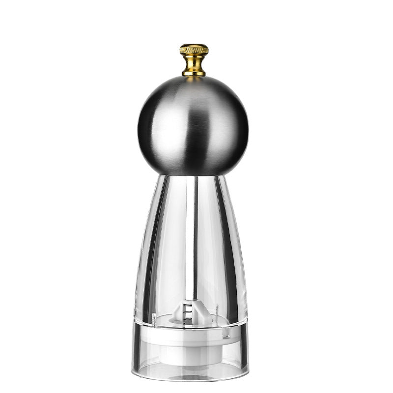 Manual Pepper Grinder with Acrylic or Stainless Steel Options - Kitchen Spice Mill