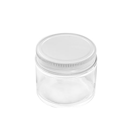 30 Pack 2oz Glass Jars with Lids, BPA-Free Round Clear Glass Containers for Spices, Crafts, Ointments, Leakproof Food Storage Mason Canning Jars for Cosmetics Jello, Balm, Wedding Favor