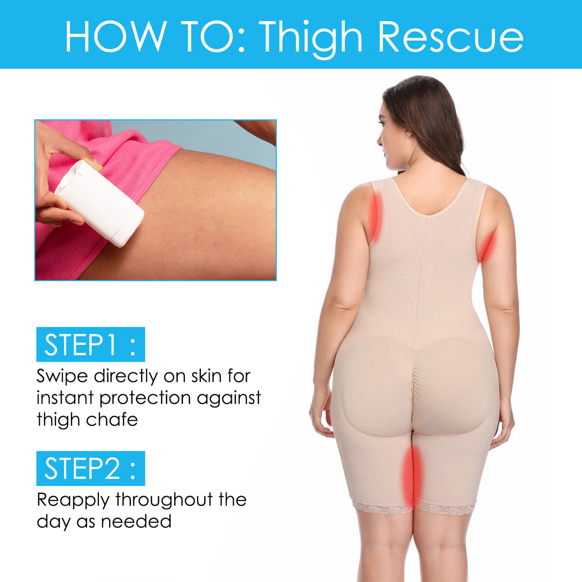 Thigh Anti-Friction Stick 23g - Body Care Balm