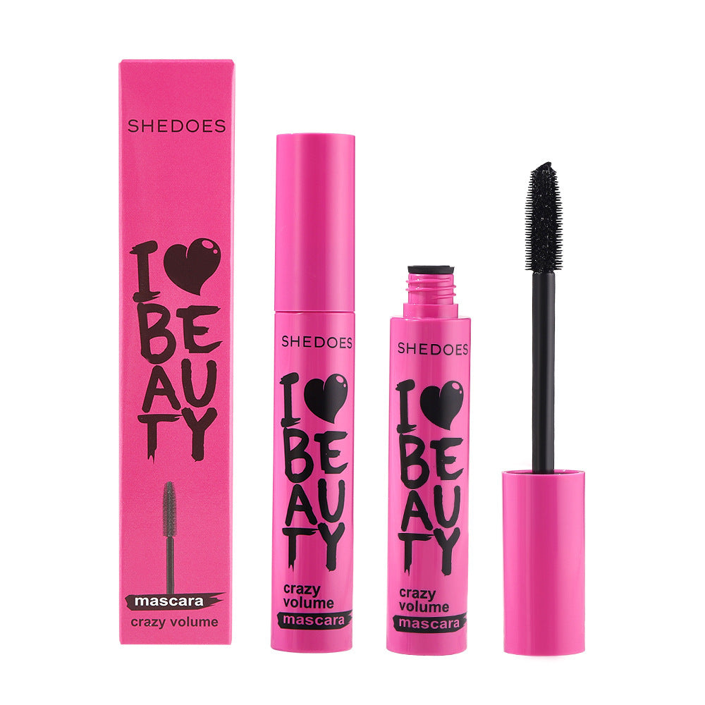 Waterproof Thick Lengthening Mascara Set - Smudge-Resistant, Large Capacity, 4 Colors