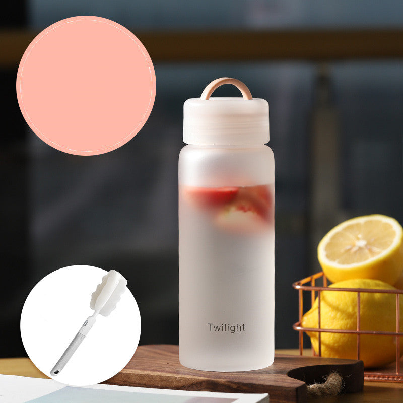 Portable Heat-Resistant Glass Mug for Student and Home Use