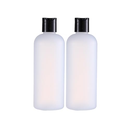 10 oz Small Plastic Bottles with Disc Caps, Empty Shampoo Bottle, Leak Proof Travel Bottles for Toiletries,Conditioner,Lotions,Cream, Dish Soap,BPA Free, Pack of 2