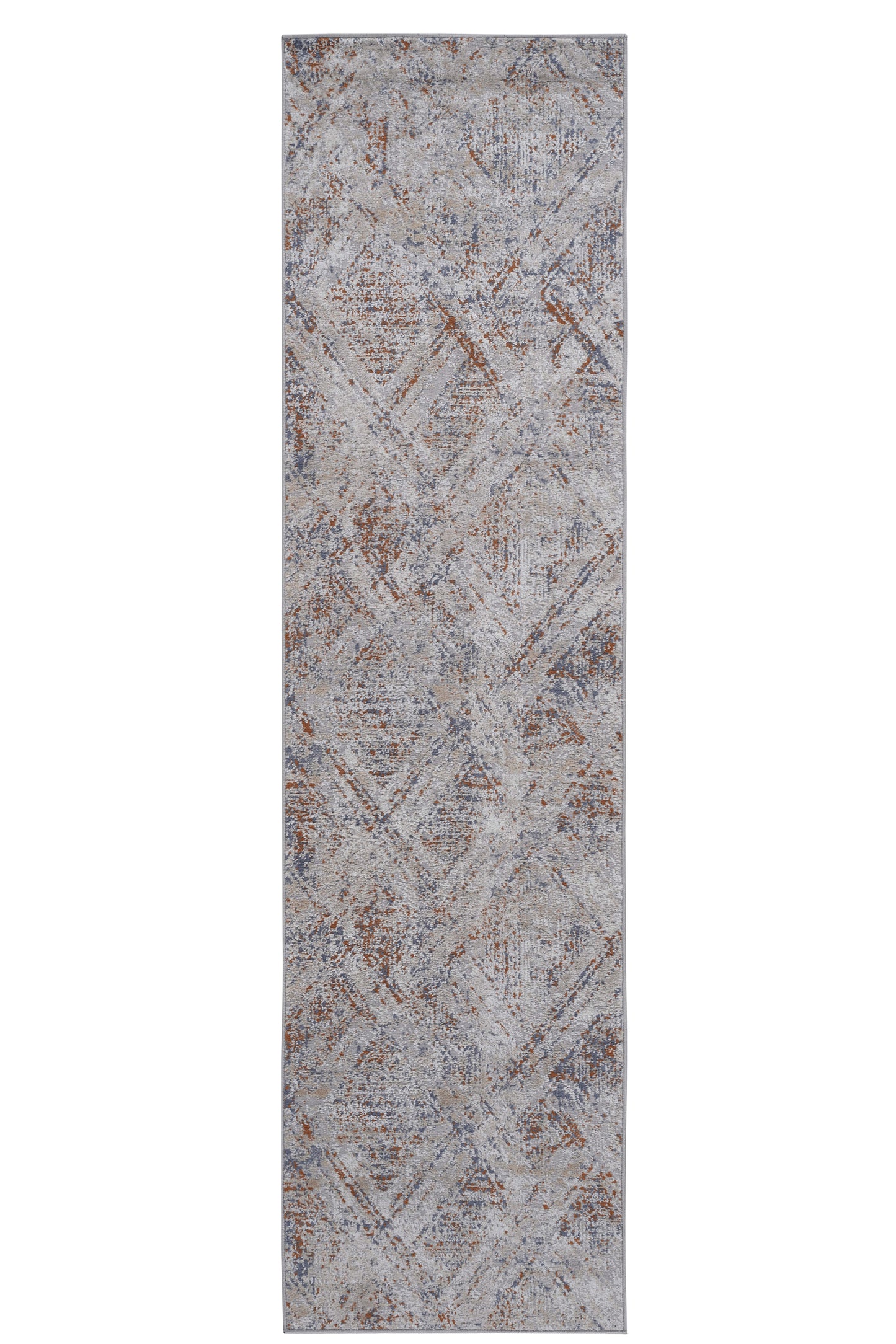 PAYAS 2X8 Beige Geometric Runner Rug